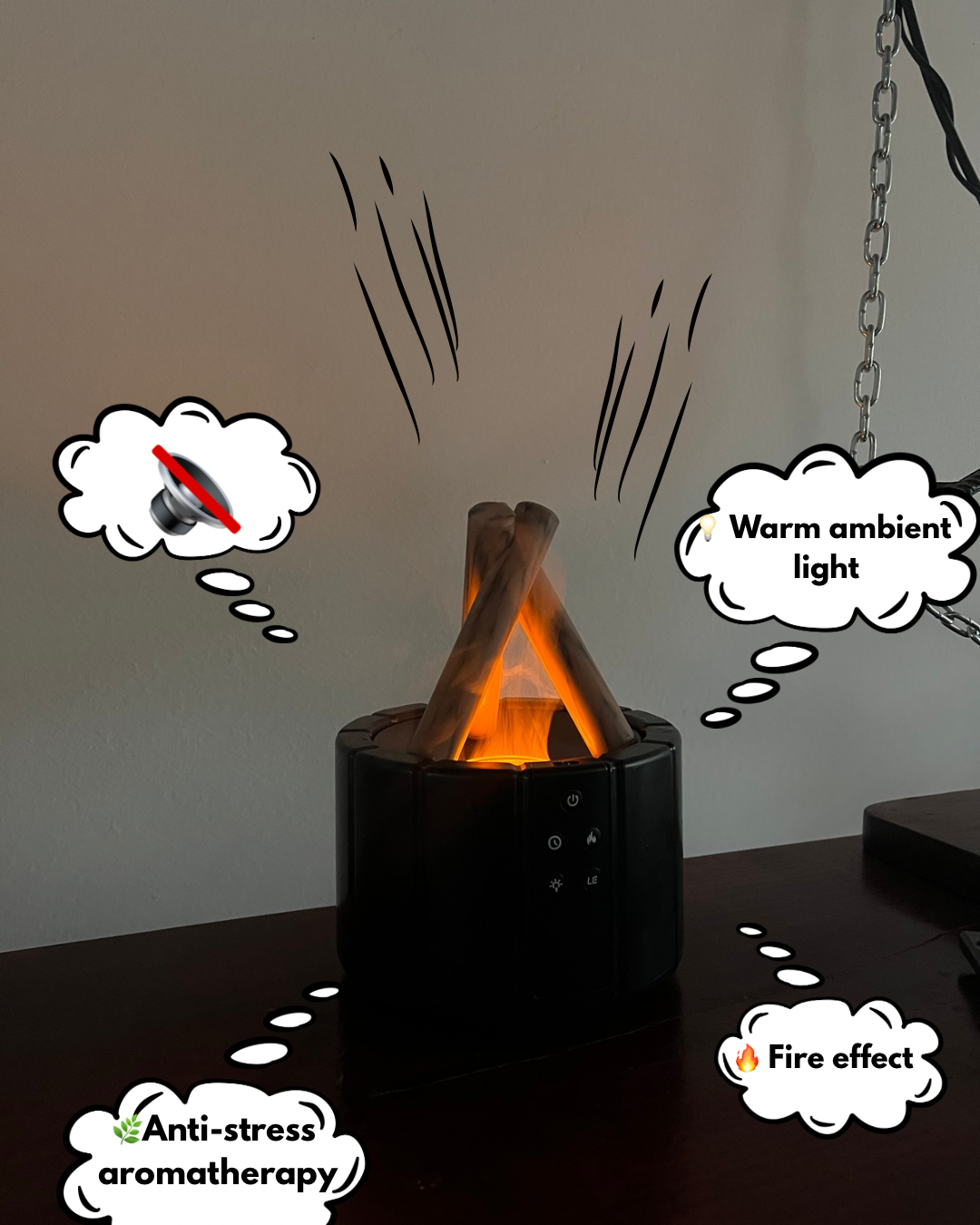 FireMist - Premium Campfire Diffuser with Aromatherapy Effect